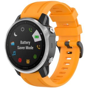 Strap-it Garmin Fenix 8 - 43mm siliconen bandje (oranje)