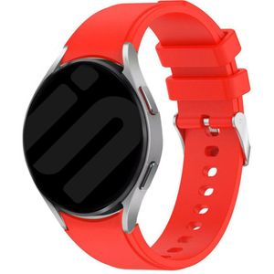 Strap-it Samsung Galaxy Watch 6 Classic 43mm siliconen band perfect fit (knalrood)