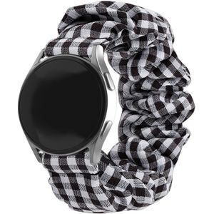 Strap-it Samsung Galaxy Watch 3 41mm scrunchie bandje (geruit)