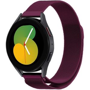 Strap-it Samsung Galaxy Watch 5 - 40mm Milanese band (paars)
