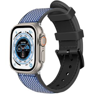 Strap-it Apple Watch Ultra nylon hybrid bandje (blauw)