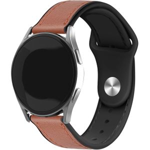 Strap-it Honor Magic Watch 2 leren hybrid bandje (lichtbruin)