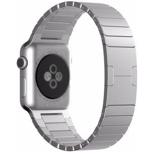 Strap-it Apple Watch 8 luxe metalen band (zilver)