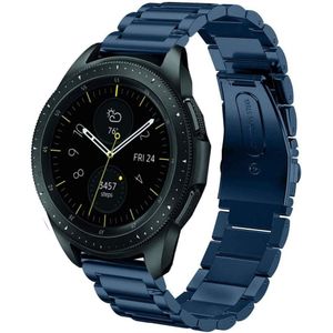 Strap-it Samsung Galaxy Watch stalen band 42mm (blauw)