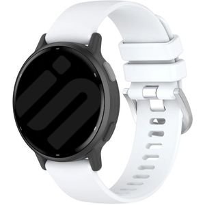 Strap-it Garmin Vivomove Style siliconen classic bandje (wit)