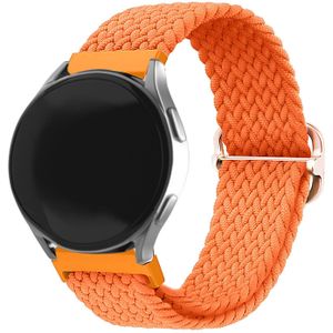 Strap-it Amazfit GTR 3 (Pro) verstelbaar geweven bandje (oranje)