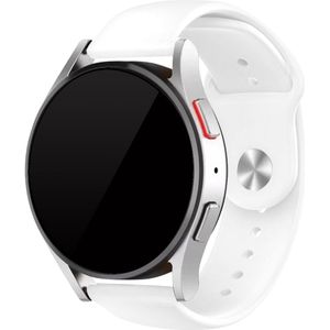 Strap-it Samsung Galaxy Watch Active lichtgevend siliconen bandje (wit)