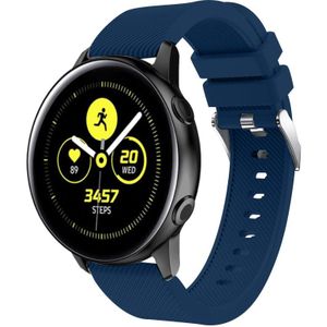 Strap-it Samsung Galaxy Watch Active silicone band (donkerblauw)