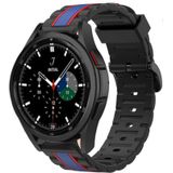 Strap-it Samsung Galaxy Watch 4 Classic 42mm Special Edition Band (zwart/blauw)
