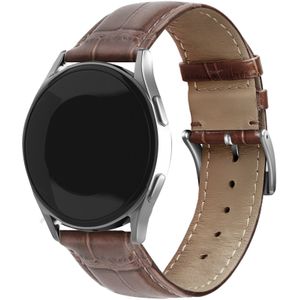 Strap-it Samsung Galaxy Watch 5 - 44mm leather crocodile grain band (bruin)