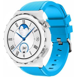 Strap-it Huawei Watch GT 3 Pro 43mm siliconen bandje (lichtblauw)