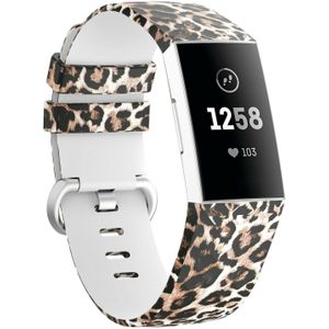 Strap-it Lucky Leopard Fitbit Charge 3 / 4 bandje