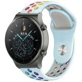 Strap-it Huawei Watch GT 2 Pro sport band (lichtblauw kleurrijk)
