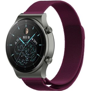 Strap-it Huawei Watch GT 2 Pro Milanese band (paars)