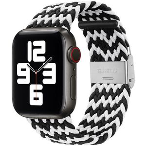 Strap-it Apple Watch gevlochten bandje (zwart/wit)