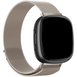 Strap-it Fitbit Sense Milanese band (sterrenlicht)