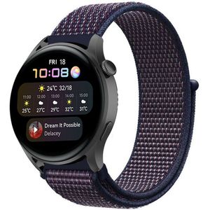 Strap-it Huawei Watch 3 (Pro) nylon band (paars-blauw)