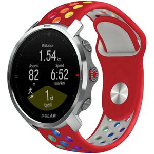 Strap-it Polar Grit X sport band (rood/kleurrijk)