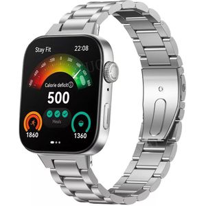 Strap-it Huawei Watch Fit 3 stalen band (zilver)