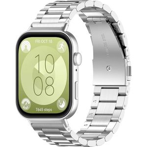 Strap-it Huawei Watch Fit 3 stalen band (zilver)