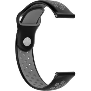 Strap-it Sport horlogeband 20mm universeel (zwart/grijs)