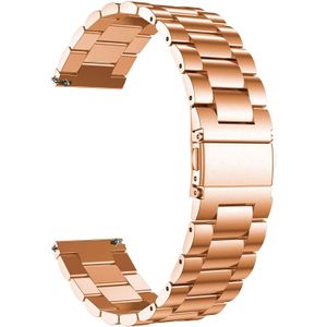 Strap-it Stalen horlogeband 18mm universeel (rosé goud)