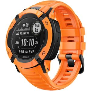 Strap-it Garmin Instinct 2x siliconen bandje (oranje)