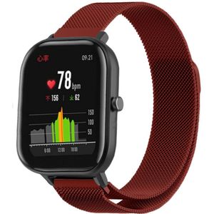 Strap-it Xiaomi Amazfit GTS Milanese band (rood)