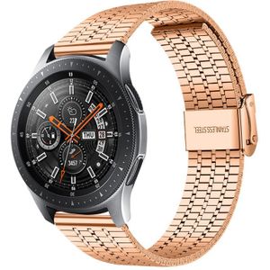 Strap-it Samsung Galaxy Watch 46mm roestvrij stalen band (rosé goud)