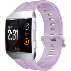 Strap-it Fitbit Ionic siliconen bandje (lichtpaars)