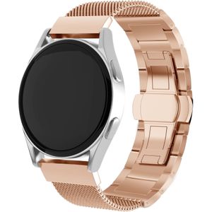 Strap-it Samsung Galaxy Watch 3 41mm stalen Milanese band (rosé goud)