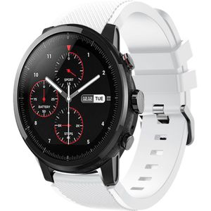 Strap-it Xiaomi Amazfit Stratos silicone band (wit)