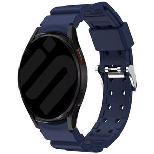 Strap-it Samsung Galaxy Watch 6 - 44mm silicone armor bandje (donkerblauw)