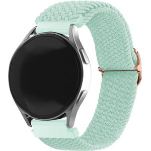 Strap-it Huawei Watch GT 3 Pro 43mm verstelbaar geweven bandje (turquoise)