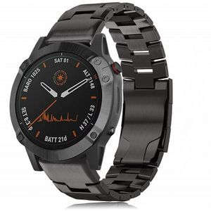 Strap-it Garmin Forerunner 935 titanium bandje (grafiet)