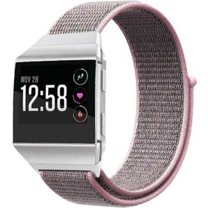 Strap-it Fitbit Ionic nylon bandje (pink sand)