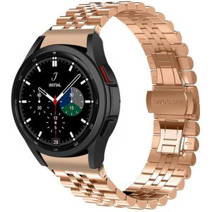 Strap-it Samsung Galaxy Watch 4 Classic 42mm Jubilee stalen band (rosé goud)