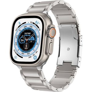 Strap-it Apple Watch Ultra Titanium bandje (zilver)