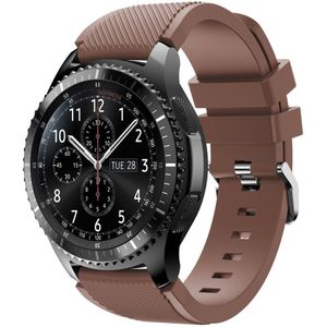 Strap-it Samsung Galaxy Watch siliconen bandje 46mm (koffiebruin)