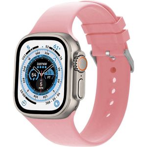 Strap-it Apple Watch Ultra siliconen gesp bandje (roze)