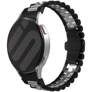Strap-it Samsung Galaxy Watch 6 - 40mm Jubilee stalen band (zwart/zilver)