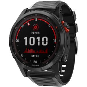 Strap-it Garmin siliconen bandje (zwart)