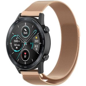 Strap-it Honor Magic Watch 2 Milanese band (rosé goud)