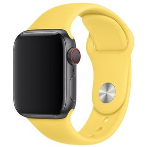 Strap-it Apple Watch 8 silicone band (geel)