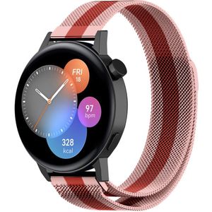 Strap-it Huawei Watch GT 3 42mm Milanese band (rood/roze)