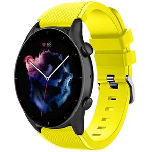 Strap-it Amazfit GTR 3 (Pro) siliconen bandje (geel)