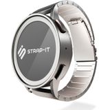 Strap-it Samsung Galaxy Watch 46mm luxe titanium bandje (zilver)