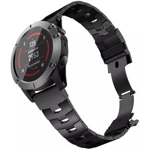 Strap-it Garmin Forerunner 955 titanium bandje (zwart)