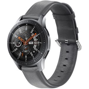 Strap-it Samsung Galaxy Watch 46mm leren bandje (donkergrijs)