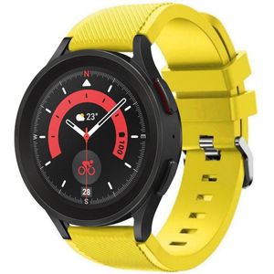 Strap-it Samsung Galaxy Watch 5 Pro siliconen bandje (geel)